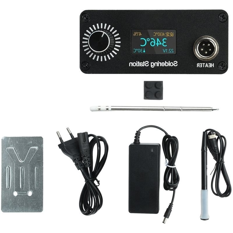 【A56X】محطة لحام رقمية محمولة ص - مراجعة T12 Soldering Station Oled وسعره