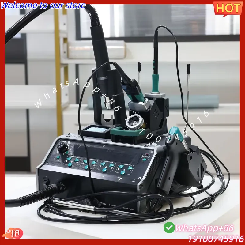 محطة لحام YIHUA-948D IV 5 في 1 - مراجعة Desoldering Pump Electric Vacuum Station وسعره