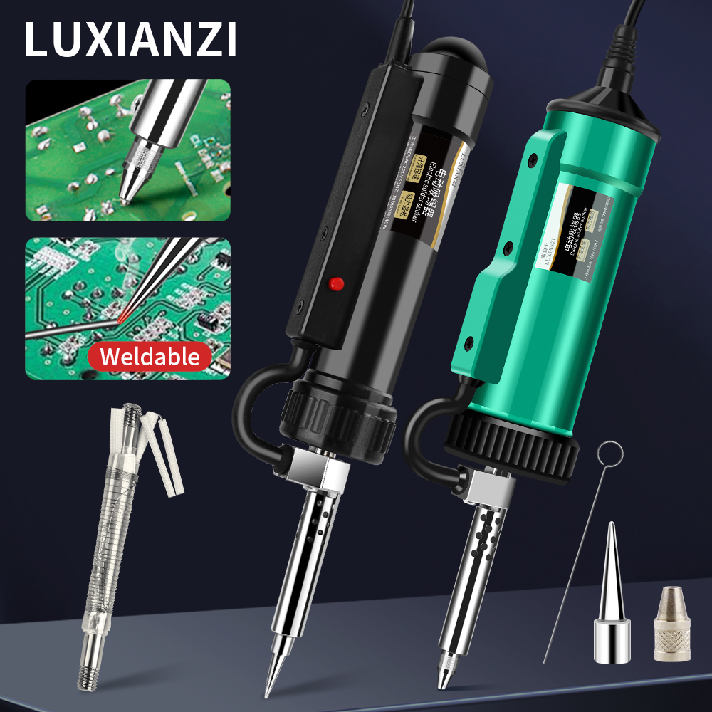 LUXIANZI جديد 3 في 1 أداة لحام - مراجعة Desoldering Pump Electric Vacuum Station وسعره
